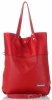 Kožené kabelka shopper bag Vittoria Gotti červená V6538